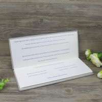 Accordian Fold Invitation  Card Hardcover Wedding Card Rectangle Printing Customized 
